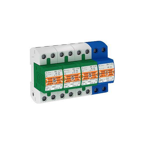 УЗИП для силовых сетей 3+NPE (Класс I), 255 В (MCD 50-B 3+1-OS)