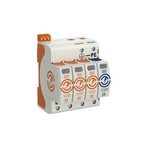 УЗИП для силовых сетей 3+NPE (Класс II), 280 В (V20-3+NPE+FS-280)