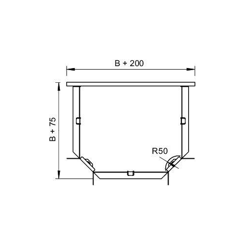 Секция Т-образная 110x300 горячий цинк (RT 130 FT)