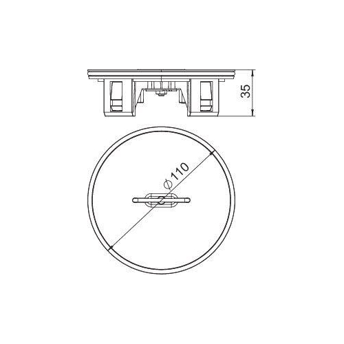 Тубус TUK2 для кассетной рамки (с ручкой) ?110 мм (TUK2 GV)