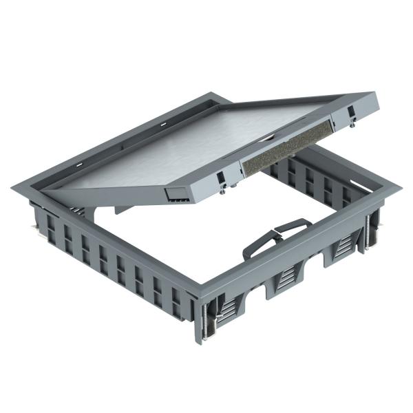 Лючок GES9-3B U (универсальный) 12xModul45 (полиамид, серый) (GES9-3B U 7011)