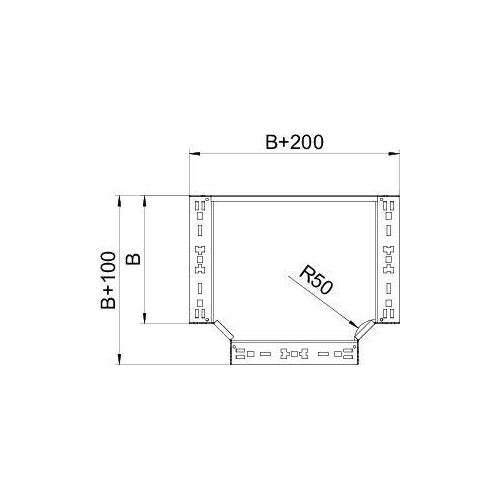 6041340 Т-образная секция 60x100 RTM 610 FT (RTM 610 FT)