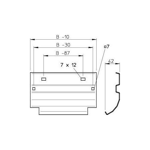 Пластина вывода 600мм горячий цинк (LAB 60 FT)