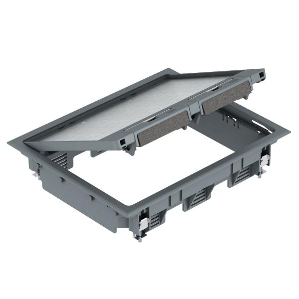 Лючок GES6U (универсальный) 9xModul45 (полиамид, серый) (GES6 U 7011)