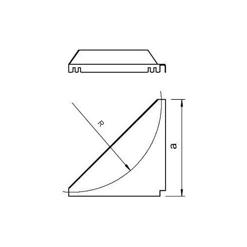 Угловая пластина R500мм (LEB 50 DD)