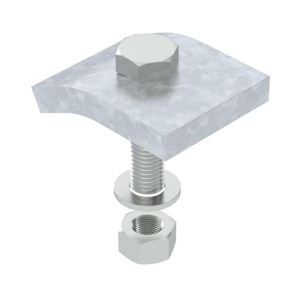 Уголок крепежный (комплект 2 шт) горячий цинк (KWS 10 FT)