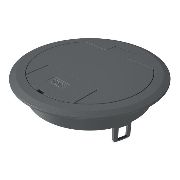 Лючок GES R2 с кабельным выводом 40х140 мм (полиамид, серый) (GES R2 7011)