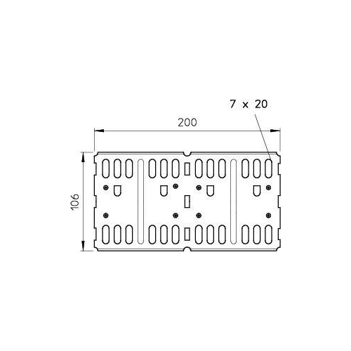 Комплект соединительный продольн. для лотка H110 RLVL 110 FS (болт+шайба+гайка) OBO 6067131