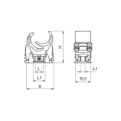 Зажим трубный 25-32мм M-Quick M32 LGR OBO 2153734