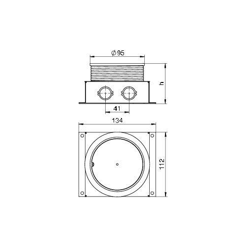 Основание монтажное оцинк. UDL2-80 70 FS OBO 7408566