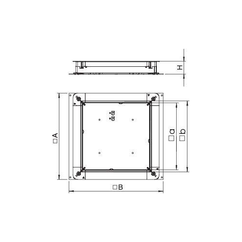 Основание монтажное для скрыт. установки оцинк. UZD 250-3 OBO 7410030