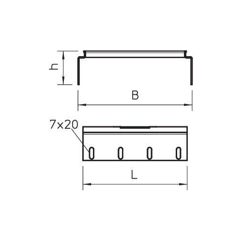 Комплект соединительный для лотка H60 RVS 60 10 DD OBO 6068771