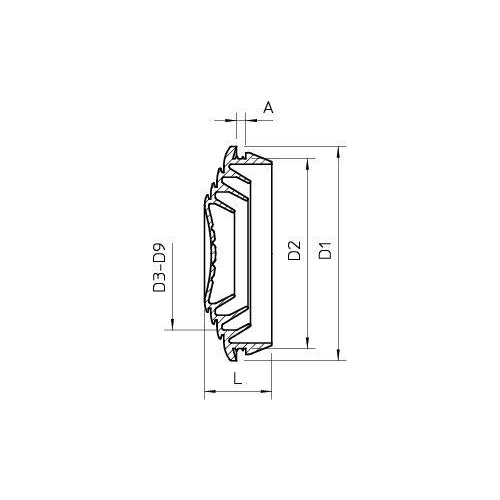 Уплотнитель мембранный d25/4-20 EDK 25 LGR OBO 2011638