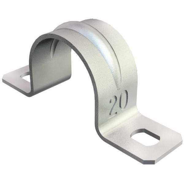 Скоба для кабеля и труб d20мм 605 20 G (уп.100шт) OBO 1018205