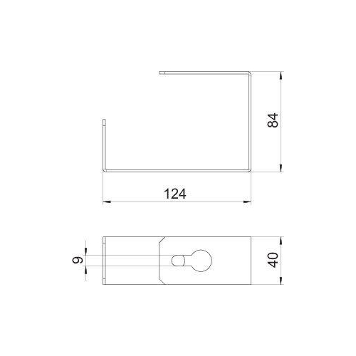 Монтажная скоба 100x250