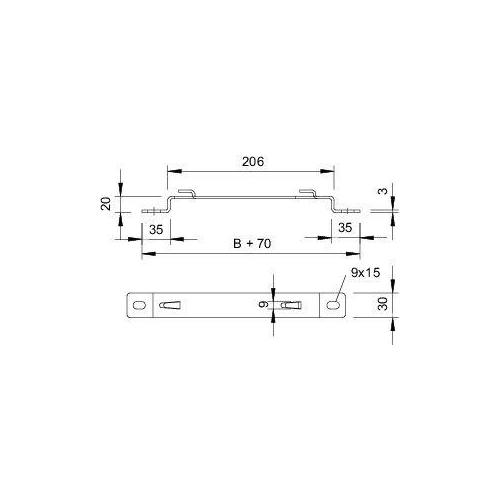 Кронштейн напольный/настенный 400мм горячий цинк