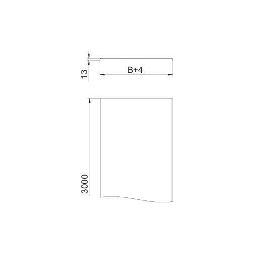 Крышка для лотка осн.200 L3000 сталь 1мм DRLU 200 FS оцинк. OBO 6052210