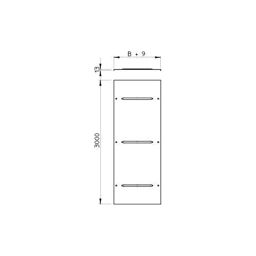 Крышка для лотка осн.200 L3000 сталь 1мм WDRL 1116 20 FS оцинк. OBO 6227422