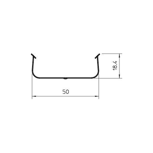 Фиксатор крышки для короба Rapid 45 сталь OK-K 45 OBO 6116116