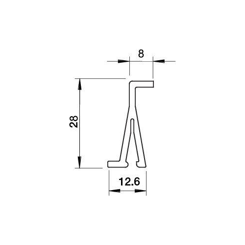 Перегородка разделительная H40 для кабель-канала 2371 40 (дл.2м) OBO 6023096