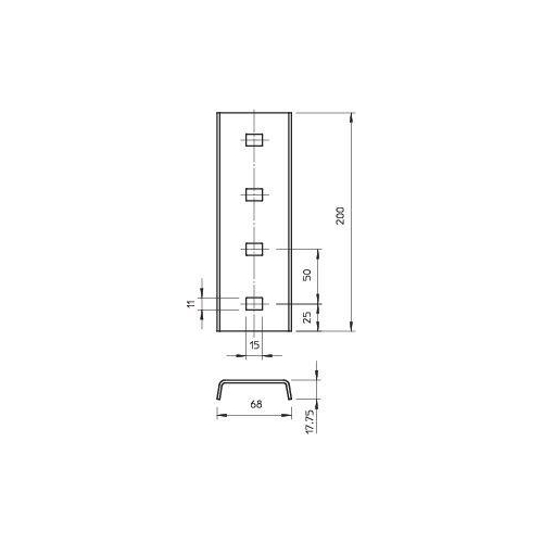 Комплект соединительный I-образ. стоек VIS 8 FT OBO 6018300