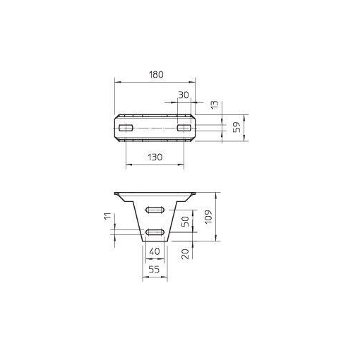 Кронштейн потолочный регулир. гор. оцинк. KU 5 V FT OBO 6348920