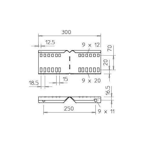 Комплект соединительный угловой для лотка H110 LWVG 110 VA4301 (болт+шайба+гайка) OBO 6216590