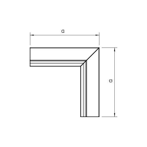 Угол внутренний для короба 90град. 180х180мм LKM I60100FS OBO 6248144