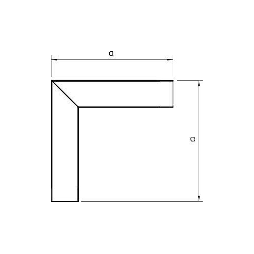 Угол плоский для короба 270х270мм LKM F60150FS OBO 6248012