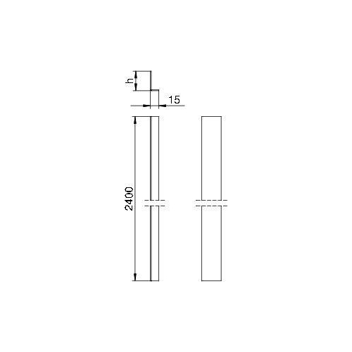 Перегородка разделительная H40 для кабель-канала AIK 6TW 40 (дл.2.4 м) OBO 7404820