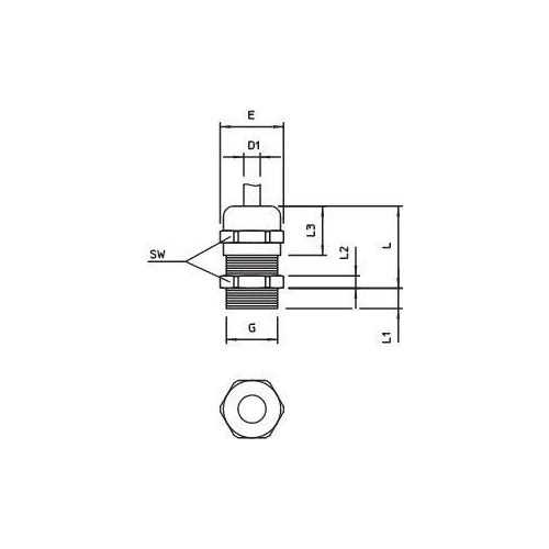 Ввод кабельный Dкаб. 2.5-6.5 (Dмонтаж. отв. 15.5) IP68 V-TEC PG7 MS OBO 2085607