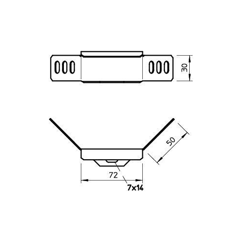 Комплект соединительный для лотка H35 WKV 35 FS (болт+гайка) OBO 6043038