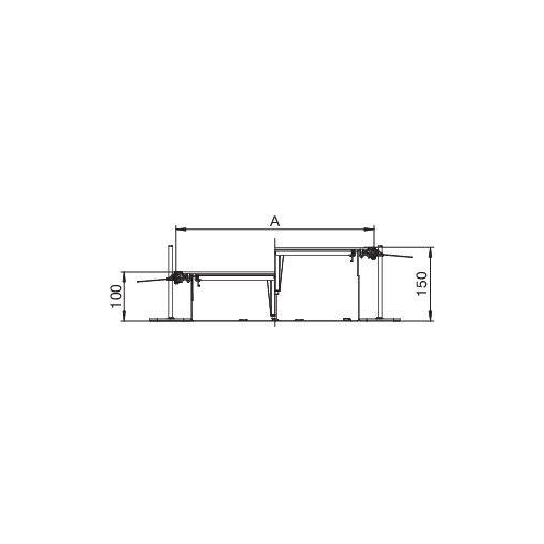 Комплект кабель-канала 1-секц. оцинк. 200х40-70мм OKA-W2004030 (дл.2.4м) OBO 7424440