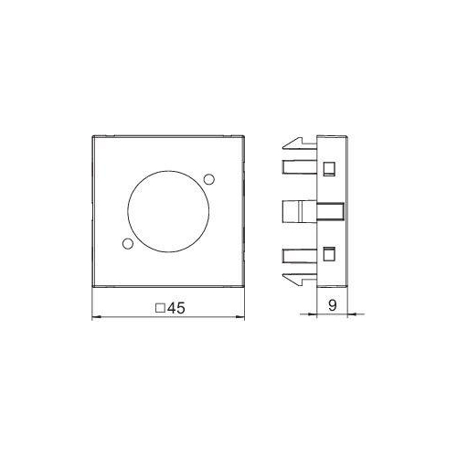 Рамка Modul45 мультимедийная MTG-X O RW1 OBO 6105234