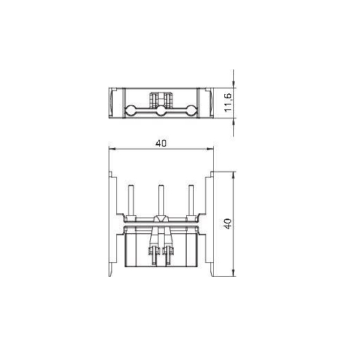 Адаптер соединительный Modul45connect VB-SKS S 16А для розеток черн. OBO 6117198