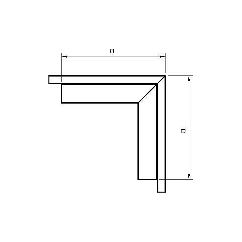 Угол внутренний для короба 180х180мм LKM A60060FS OBO 6248047