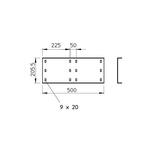 Комплект соединительный для лотка H200 гор. цинк WRV 200 FT OBO 6232507