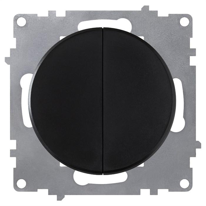 Механизм выключателя 2-кл. СП Florence 10А IP20 черн. 1E31501303 OneKeyElectro 2172822