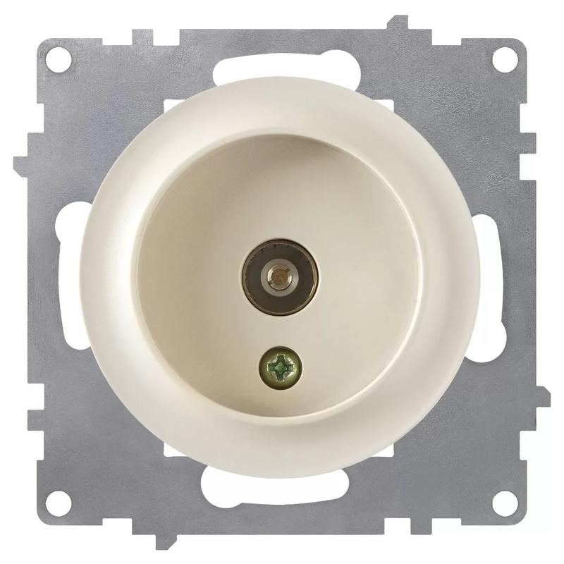 Механизм розетки антенной TV 1-м СП Florence беж. 1E21101301 OneKeyElectro 2172796