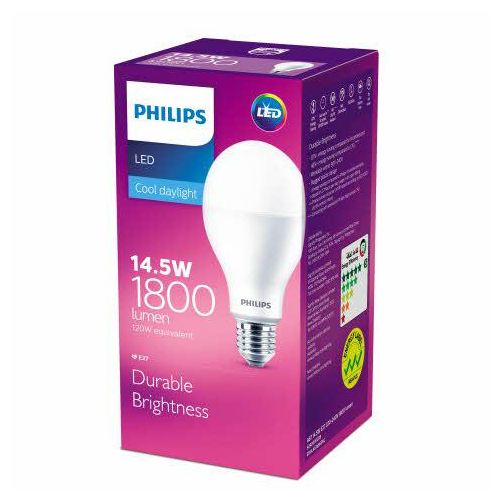 Лампа светодиодная LEDBulb 14.5W E27 6500К 230В A67 Philips 929002003949