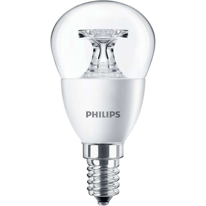 Лампа светодиодная CorePro lustre ND 5.5-40Вт E14 840 P45 CL PHILIPS 929001206102