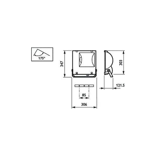 Светильник RVP151 MHN-TD70W IC A 70Вт RX7s IP65 PHILIPS 910503695018