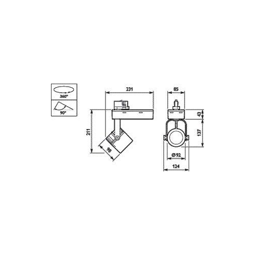 Светильник светодиодный ST340T 1хLED19/830 PSU WB II WH IP20 3000К PHILIPS 910500454261