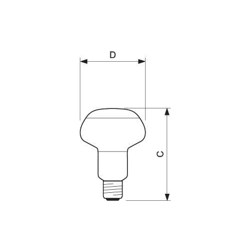 Лампа накаливания Refl NR80 60W E27 230V Green (зелен.) Philips 871150006653415