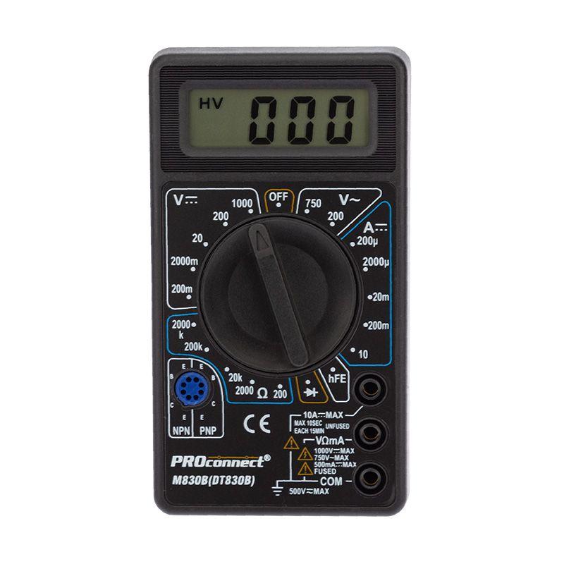 Мультиметр портативный M830B(DT830B) PROCONNECT 13-3011