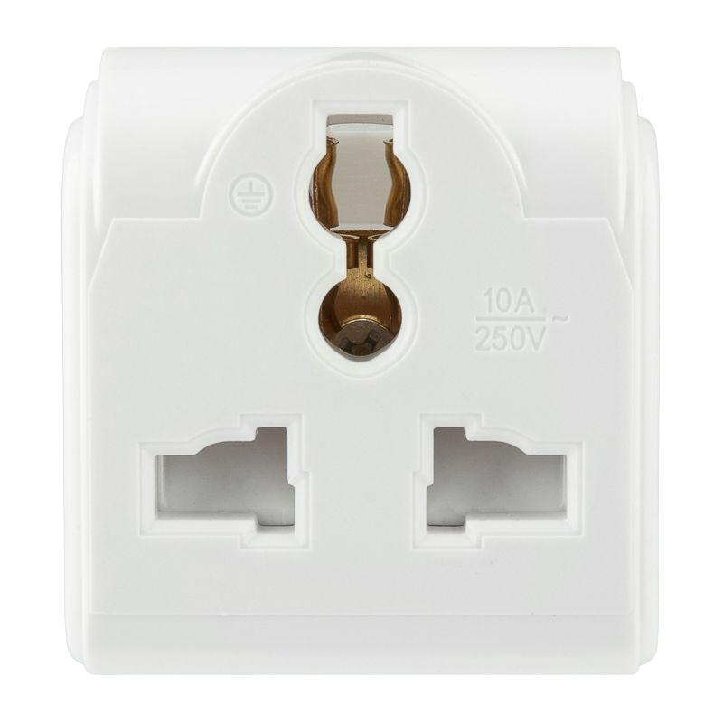 Переходник сетевой "КВАДРАТ" бел. (инд. упак.) PROCONNECT 11-1011-9