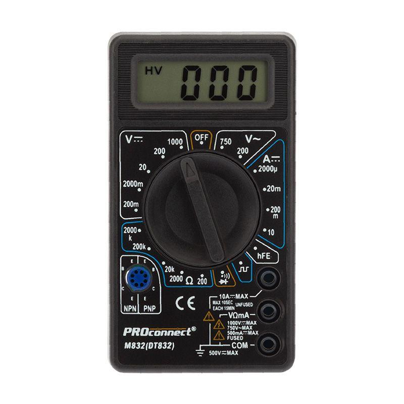 Мультиметр портативный M832(DT832) PROCONNECT 13-3012