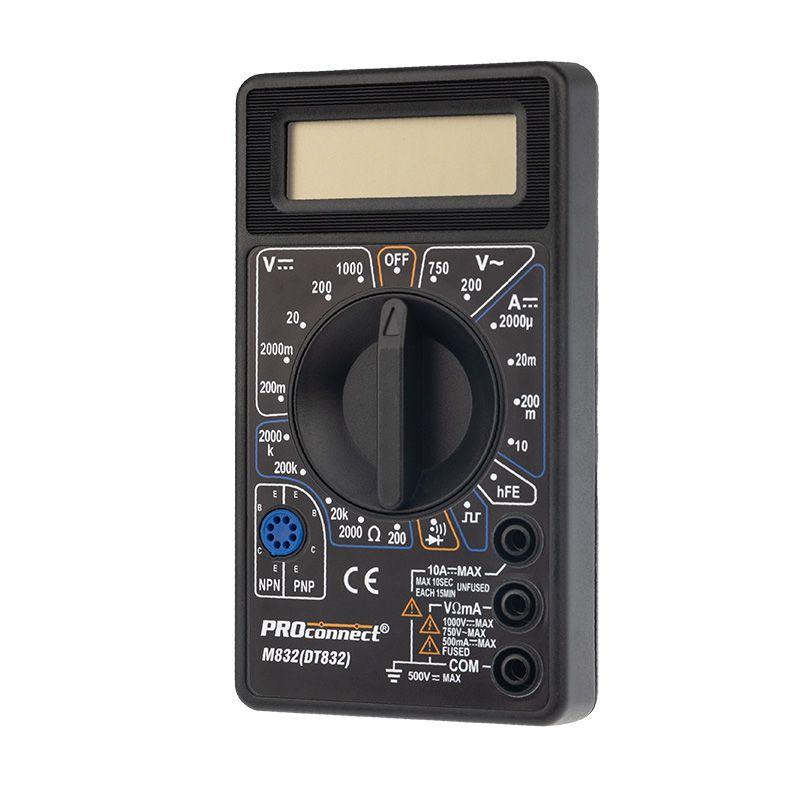 Мультиметр портативный M832(DT832) PROCONNECT 13-3012