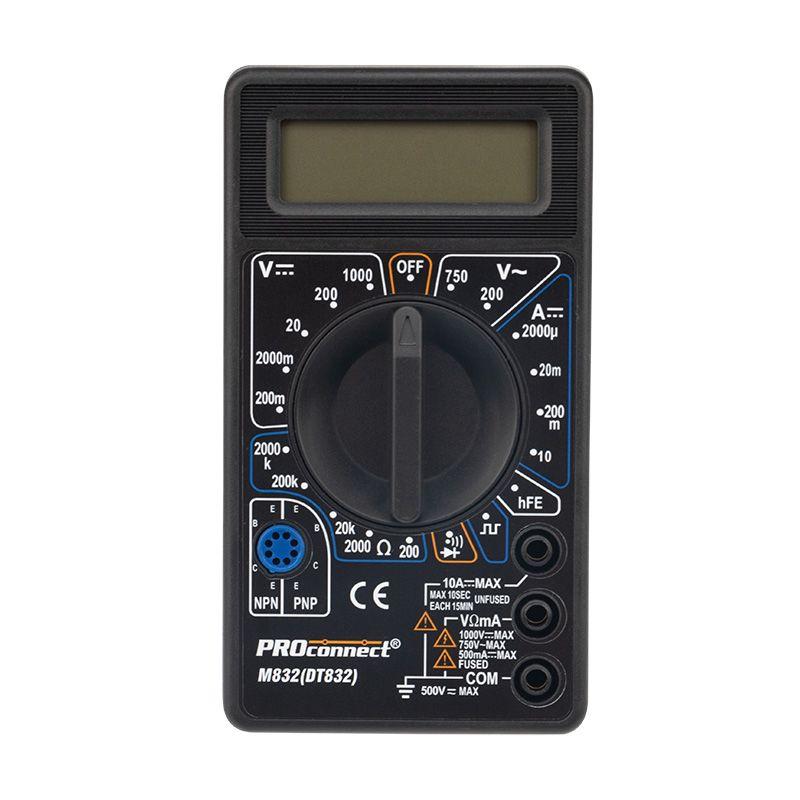 Мультиметр портативный M832(DT832) PROCONNECT 13-3012