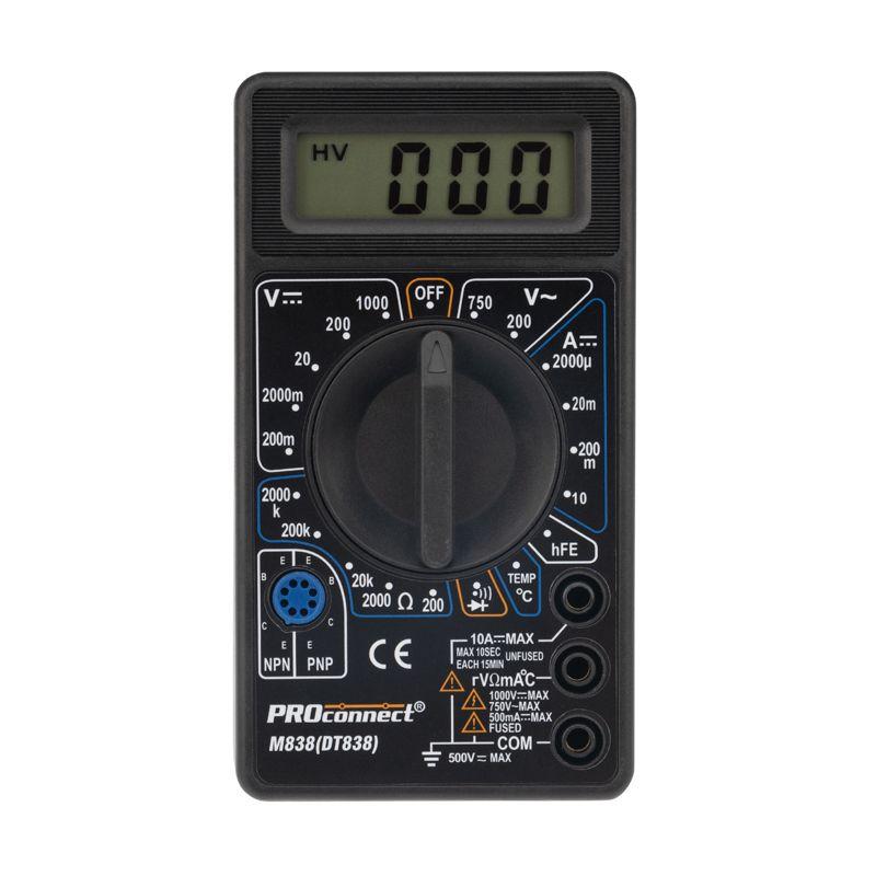 Мультиметр портативный M838(DT838) PROCONNECT 13-3013